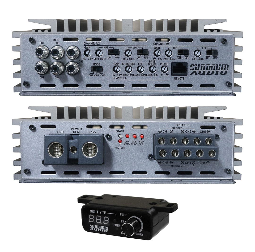 Sundown Audio SALT 5 Channel Amplifier, 1700W RMS