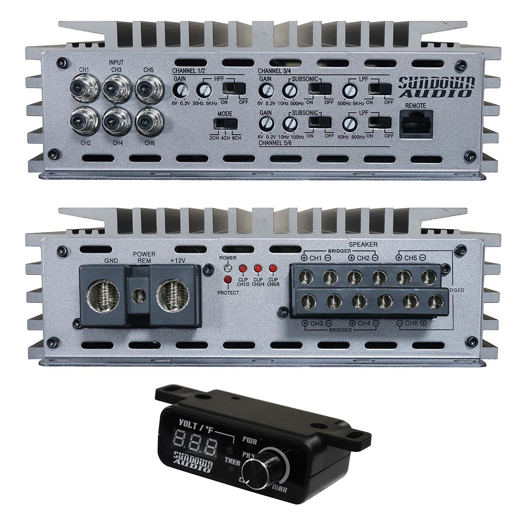 Sundown Audio SALT 6 Channel Amplifier – 2700W RMS