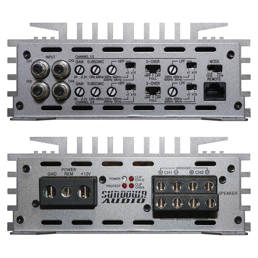 Sundown Audio SALT 4 Channel Amplifier, 1400 Watts RMS