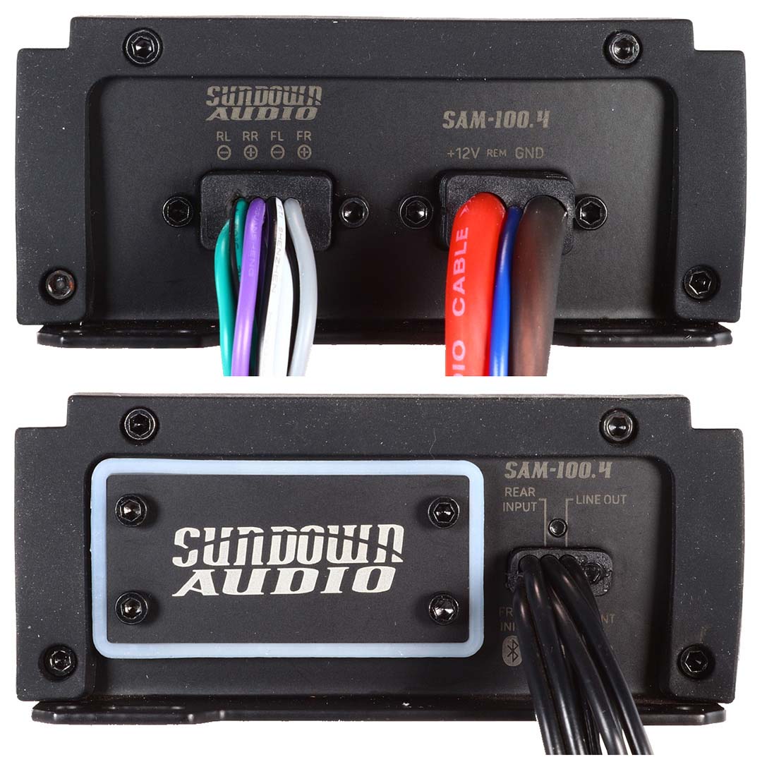 Sundown Powersports SAMV21004 4 Channel Amplifier with Bluetooth, 400W RMS