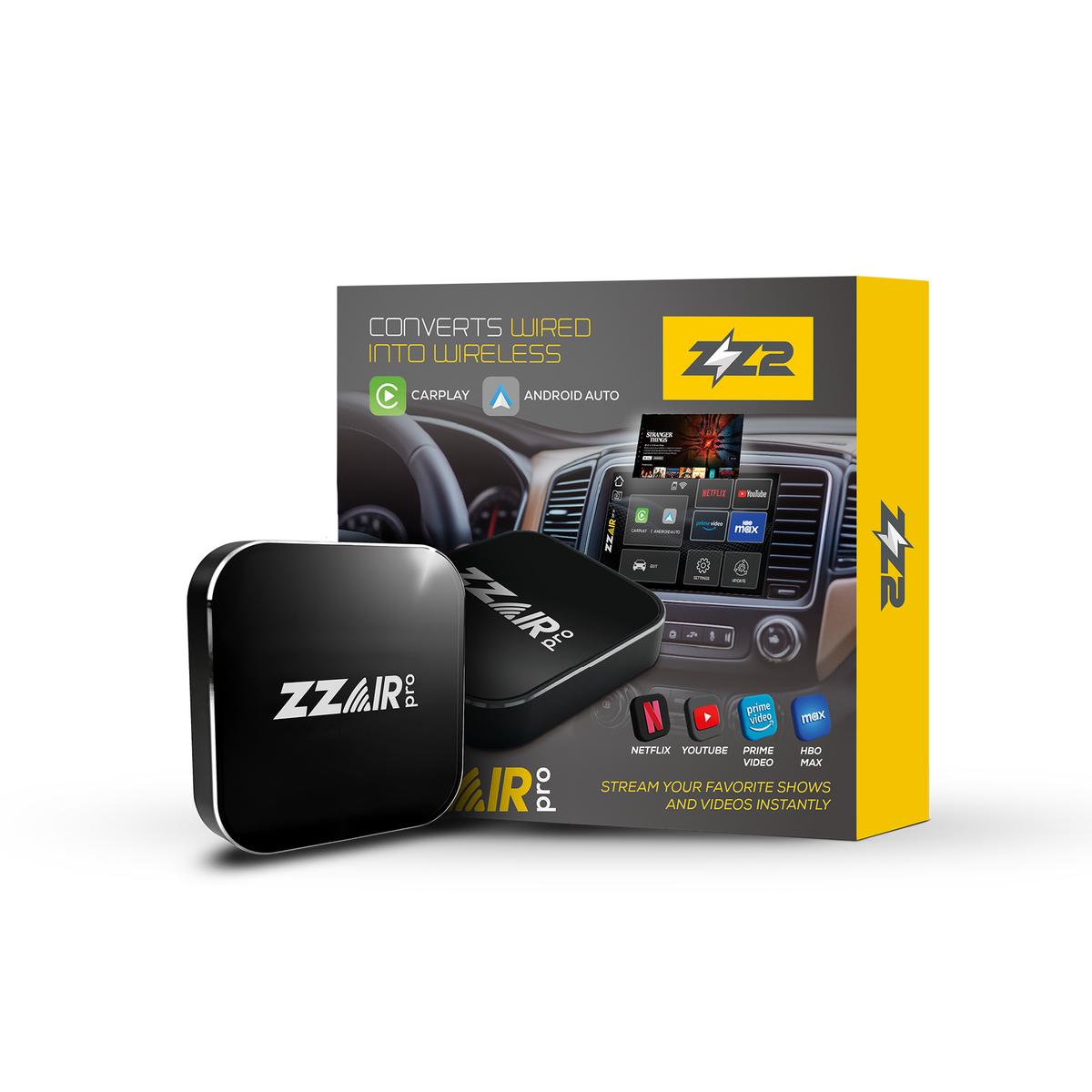 ZZ2 ZZAIR-PRO2 Wireless CarPlay & Android Auto Streaming Interface — Special Order Only