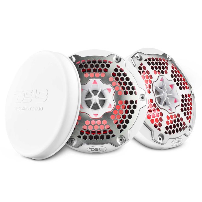 DS18 6.5", 2-Way, 100 Watts RMS, 4Ω, White, With Covers — NXL-6M/WH