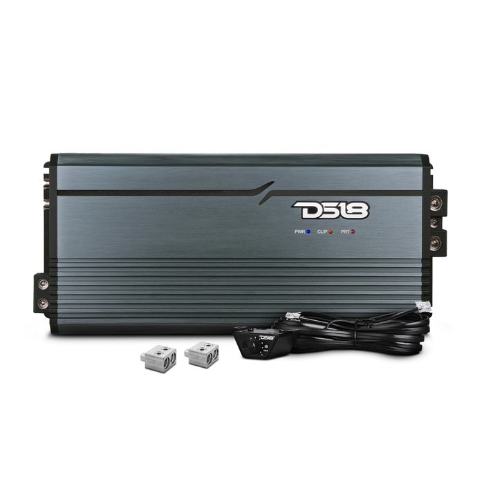 DS18 1-Channel, Class D, Full-Range Monoblock, 5000 Watts RMS @ 1Ω, DPIV1/0 Terminals Included, Titanium — FRP-5K/TI