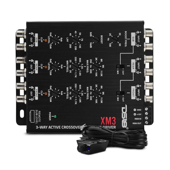 DS18 3-Way, Active Crossover, Sub-Level Control — XM3