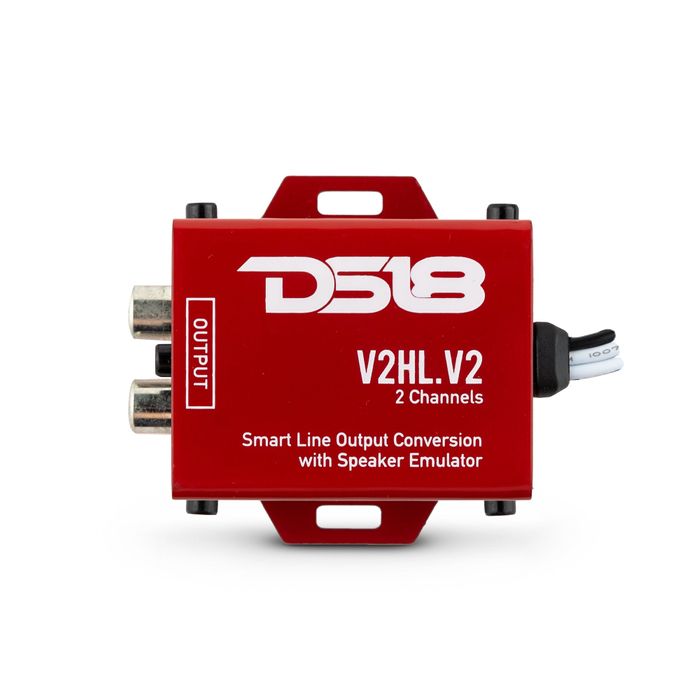 DS18 Hi/Low Converter, 2-Channel, Speaker Emulator, Remote Out — V2HL.V2