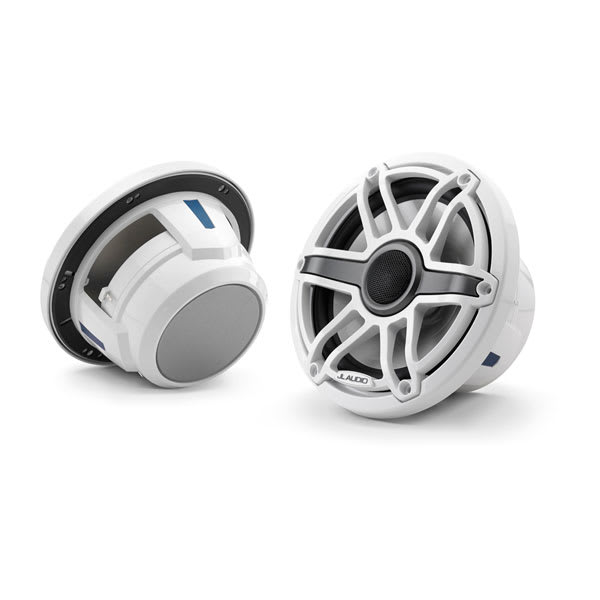 JL Audio M6-770X-S-GwGw 7.7-inch Marine Speakers, White Sport Grille