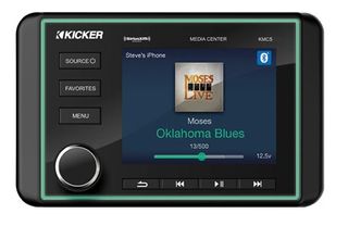 Kicker KMC5 Marine Gauge-Style Media Center with Bluetooth