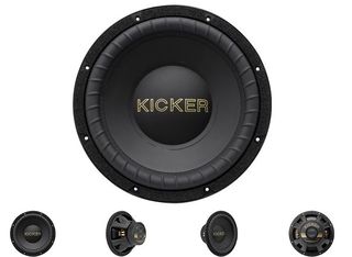 KICKER 50th Anniversary GOLD 12-inch Subwoofer, 4-Ohm DVC