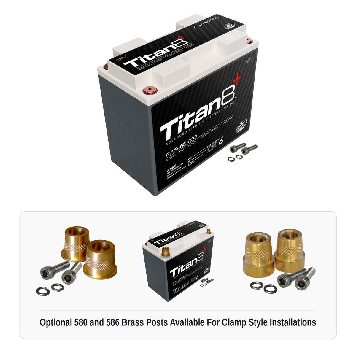 XS Power PWR-S5-20Q Titan8 12V Direct-Fit Lithium Battery