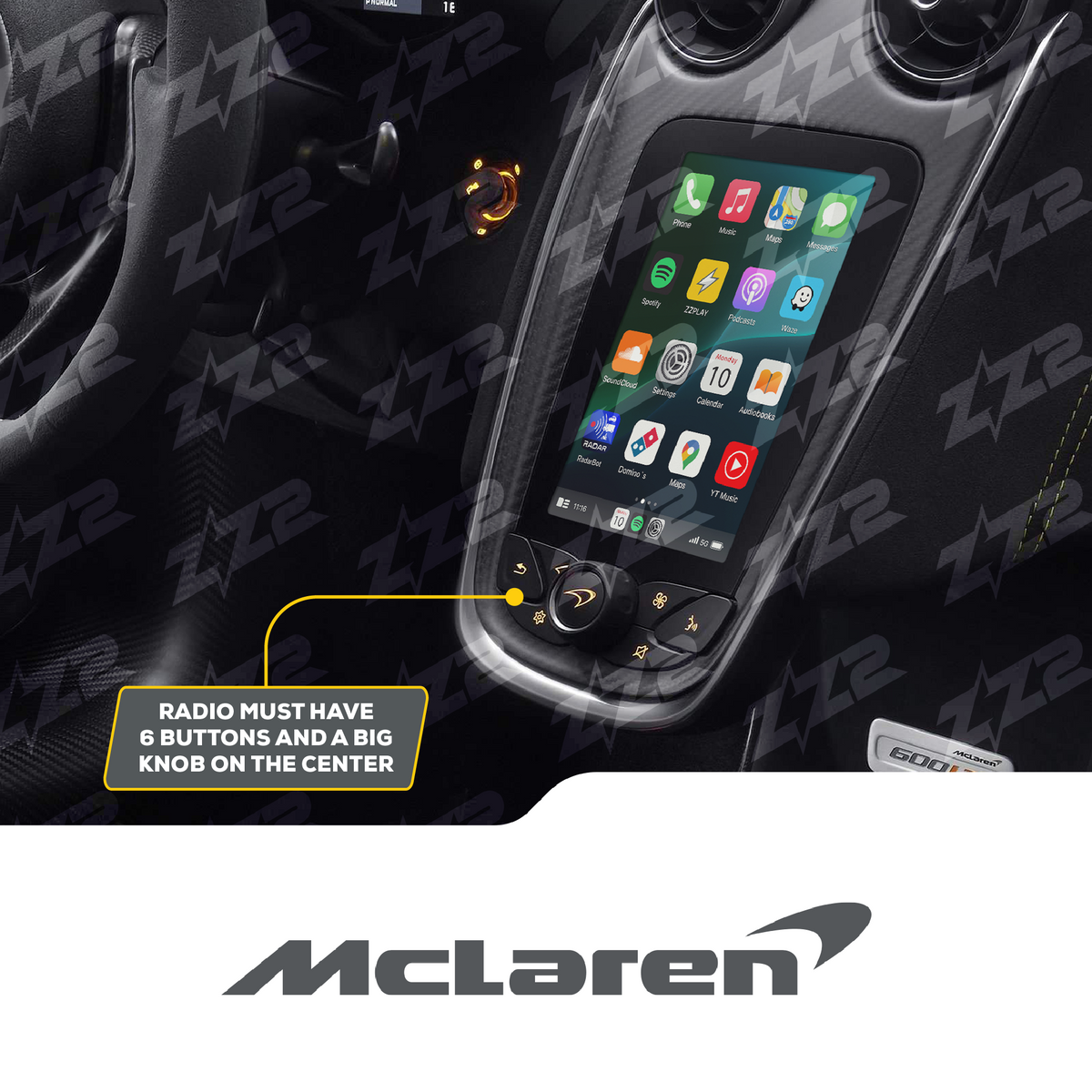 ZZ2 ITZ-MCL CarPlay & Android Auto Interface