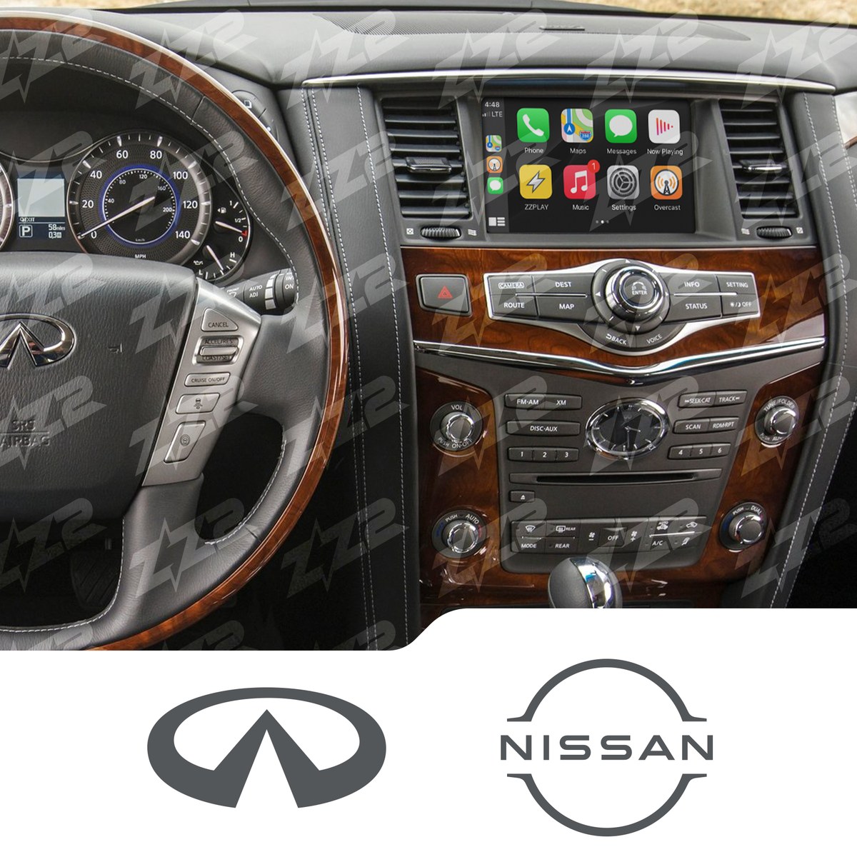ZZ2 ITZ-Q70 CarPlay & Android Auto Interface