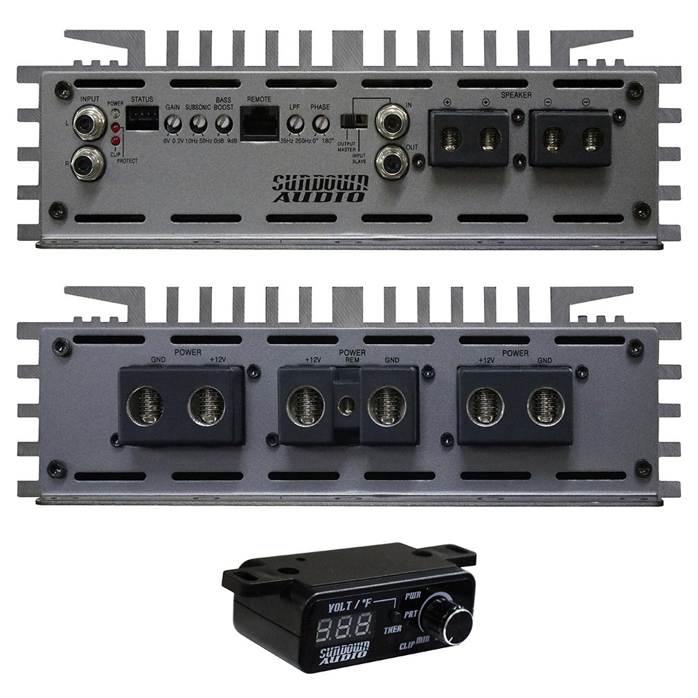 Sundown Audio SALT6K Monoblock Amplifier, 6000 Watts RMS