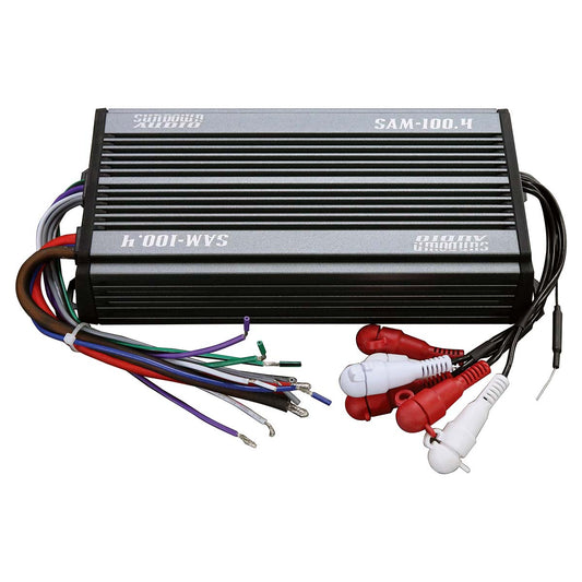 Sundown Powersports SAMV21004 4 Channel Amplifier with Bluetooth, 400W RMS