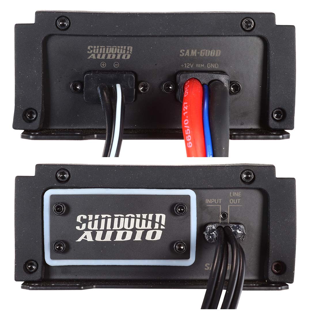 Sundown SAMV2600D Powersports Mono Block Amplifier, 600W RMS