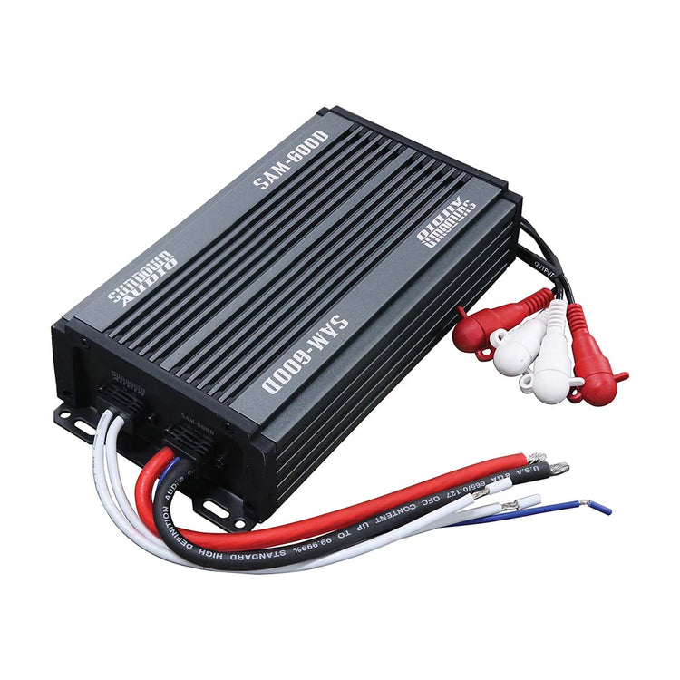 Sundown SAMV2600D Powersports Mono Block Amplifier, 600W RMS