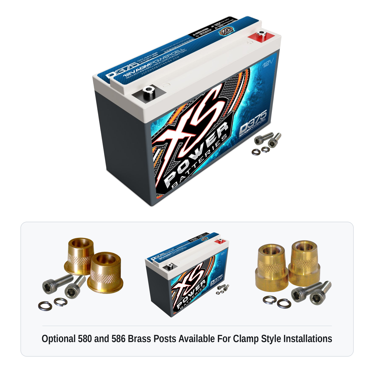XS Power D375 12V AGM Battery