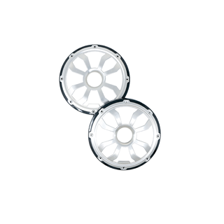 Diamond Audio HXM 6.5" Flush Mount Speaker Grill, Black Pair — HXM65FGB