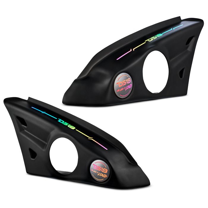DS18 Arm Rest Enclosure, Fits 2 x  6.5" Speakers, 2015 & Up, Digital LED Ligths — SLG-AR6v2
