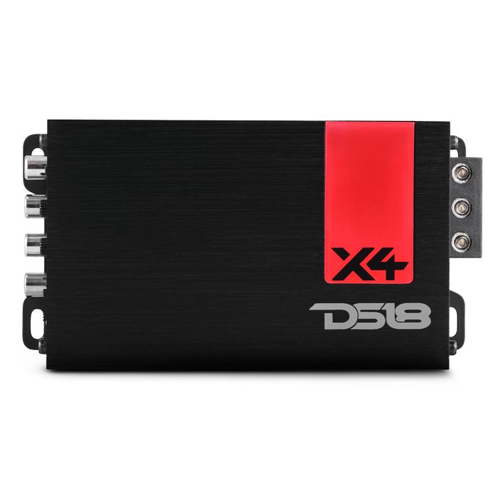 DS18 4-Channel, 2 x 220 @ 4Ω Bridge, 4 x 140 @ 2Ω, 4 x 70 @ 4Ω Watts RMS — X4