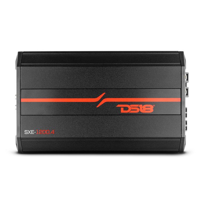 DS18 4-Channel, Class A|B, 2 x 200 @ 4Ω Bridge, 4 x 100 @ 2Ω, 4 x 60 @ 4Ω Watts RMS, Black — SXE-1200.4/BK