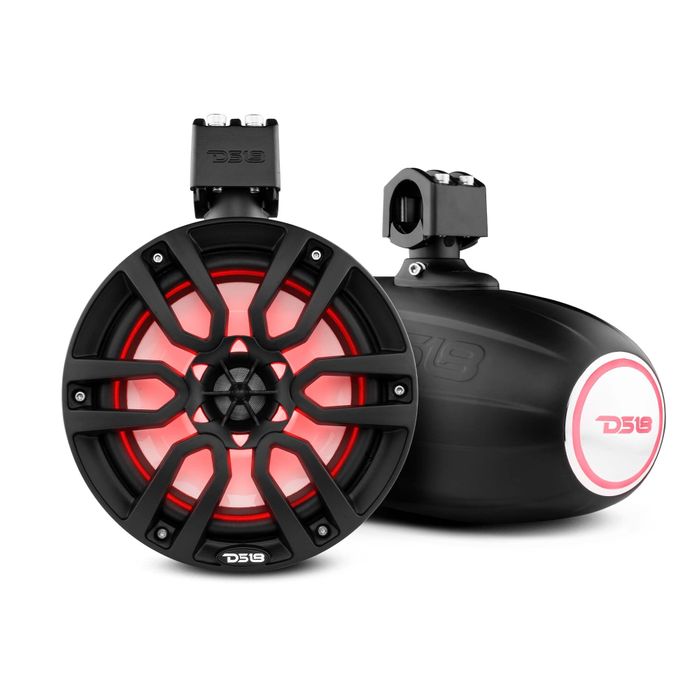 DS18 8", 125 Watts RMS, RGB Led Lights, Red — NXL-X8TP/BK