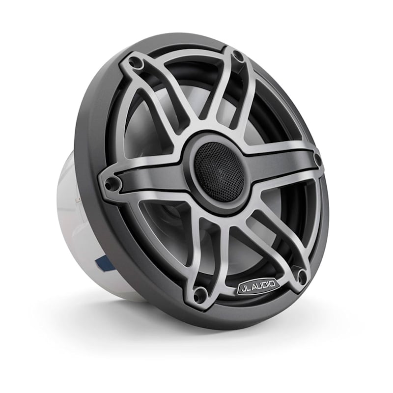 JL Audio M6-770X-S-GmTi 7.7-inch M6 coaxial speakers, Titanium Sport Grille