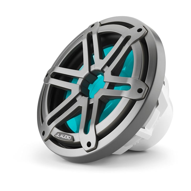JL Audio M3-10IB-S-Gm-i-4 10-inch M3 marine subwoofer, LED Gray Sport Grille