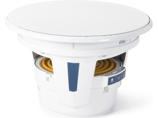 JL Audio M6-8IB-L-GwSw-4 8-inch M6 marine subwoofer, White Luxe Grille