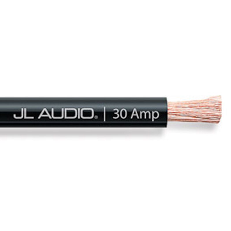 JL Audio black 30 amp core power wire, 250 foot spool
