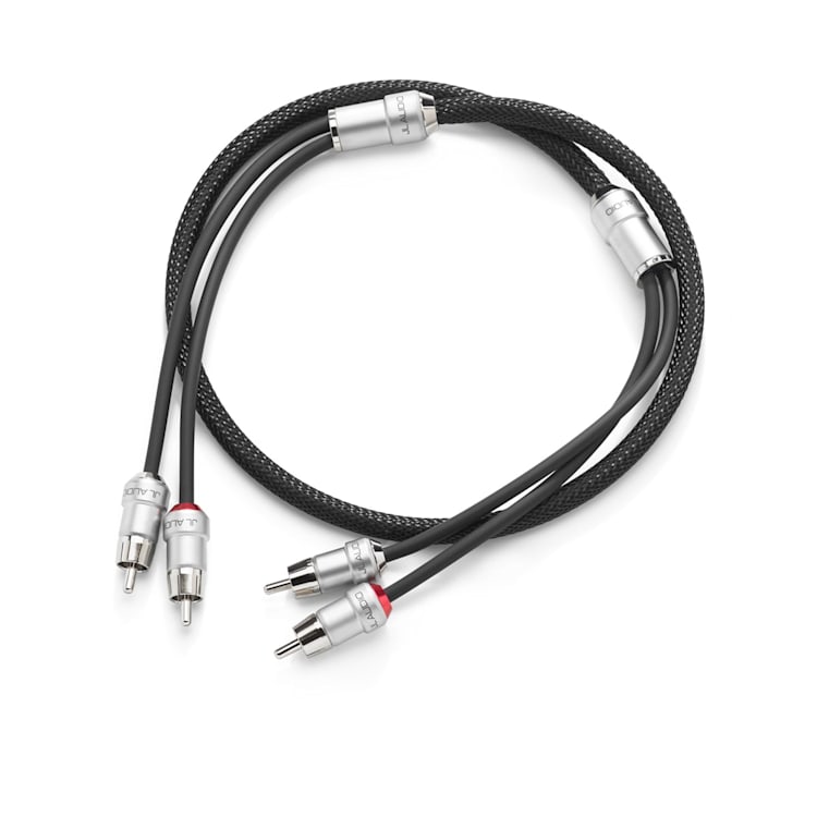 JL Audio Premium RCA Audio Interconnect, 2-Channel, 25 ft (XE-BLKAIC2-25)