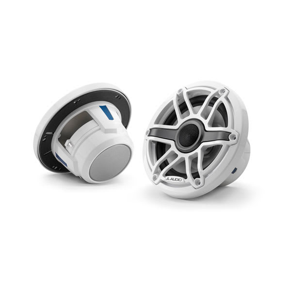 JL Audio M6-650X-S-GwGw 6.5-inch Marine Speakers, White Sport Grille