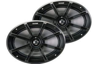 Kicker PS 6x9-inch Weatherproof Powersports Coaxial Speakers, 4-Ohm (Pair)
