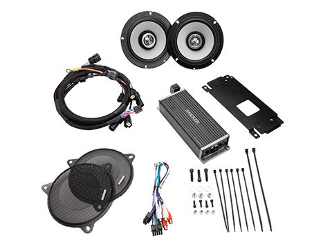 KICKER 50HDS144 Harley-Davidson Audio Kit, 2014–2023 Street/Electra/Ultra Glide (50HDS144)