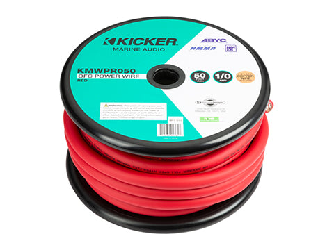 KICKER Marine 8-AWG Red Power Wire, 200 ft product image
