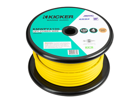 KICKER Marine 8-AWG Yellow Ground Wire, 200 ft product image