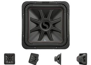Kicker 45L7R154 Kicker Solo-Baric L7R 15-inch Subwoofer, Dual Voice Coil, 4 Ohm