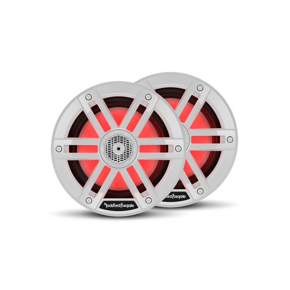 Rockford Fosgate M1-6 white 6-inch Color Optix marine speakers