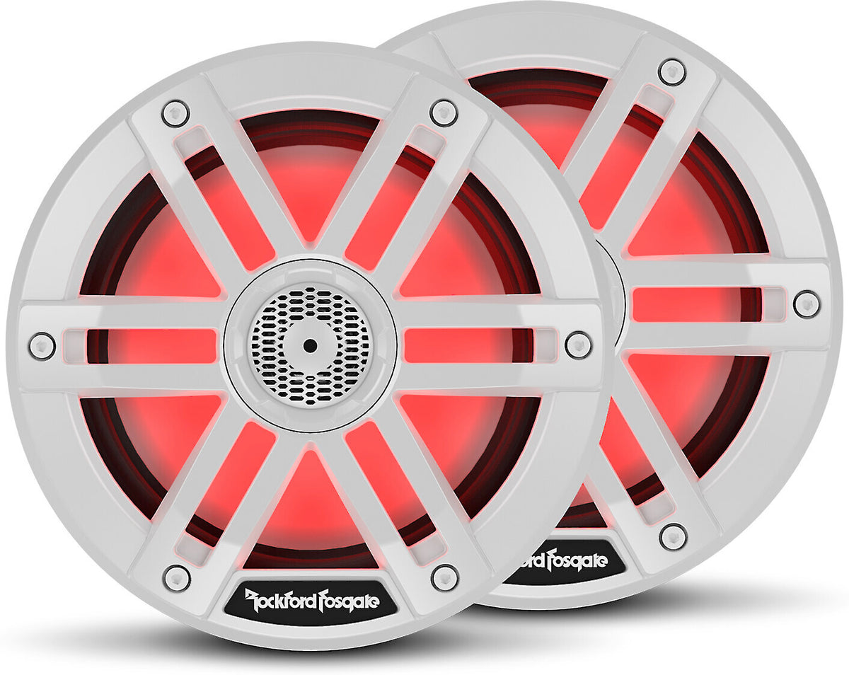 Rockford Fosgate M1-65 6.5-Inch Color Optix Marine Speakers — White
