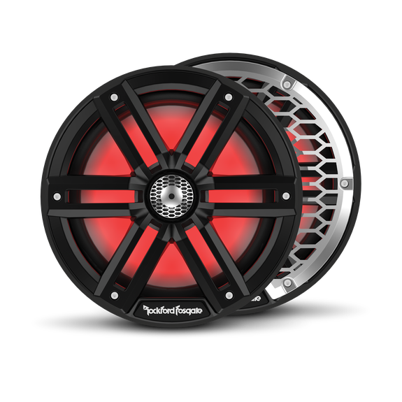 Rockford Fosgate M2-8B black marine speaker pair