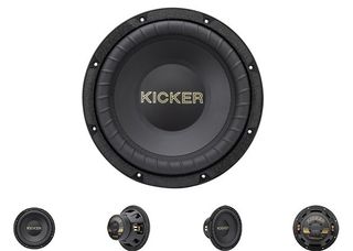 KICKER 50th Anniversary GOLD 10-inch Subwoofer, 4-Ohm DVC