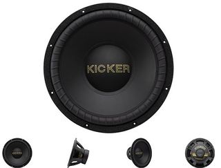 KICKER 50th Anniversary GOLD 15-inch Subwoofer, 4-Ohm DVC