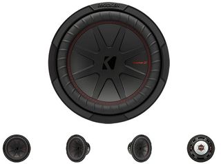 Kicker CompR 10-inch 4-ohm DVC subwoofer