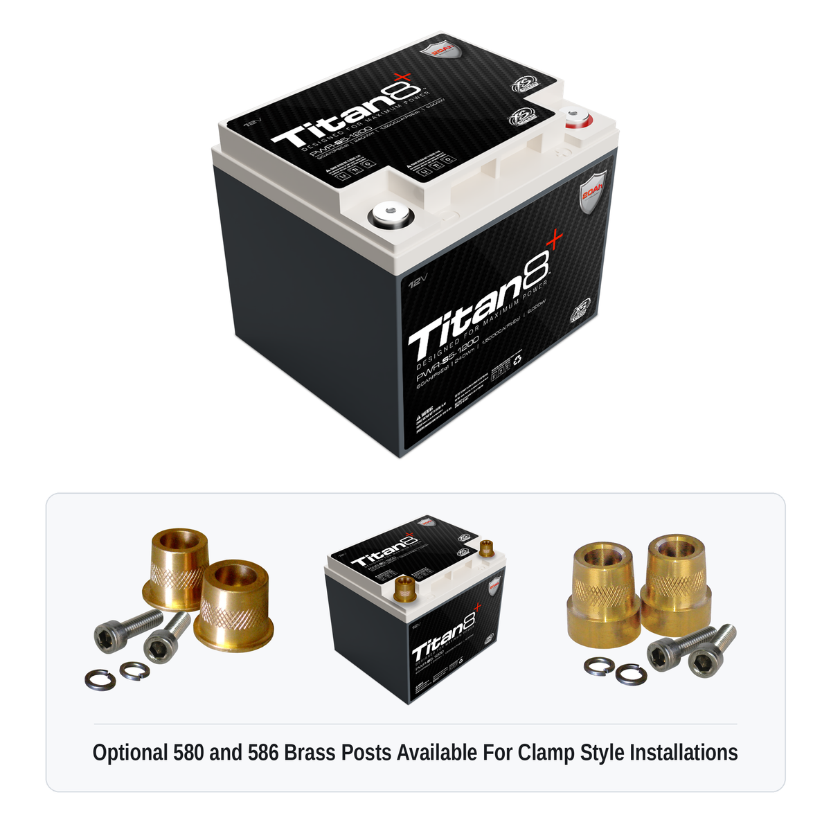 XS Power PWR-S5-1200 Titan8 12V Direct-Fit Lithium Battery