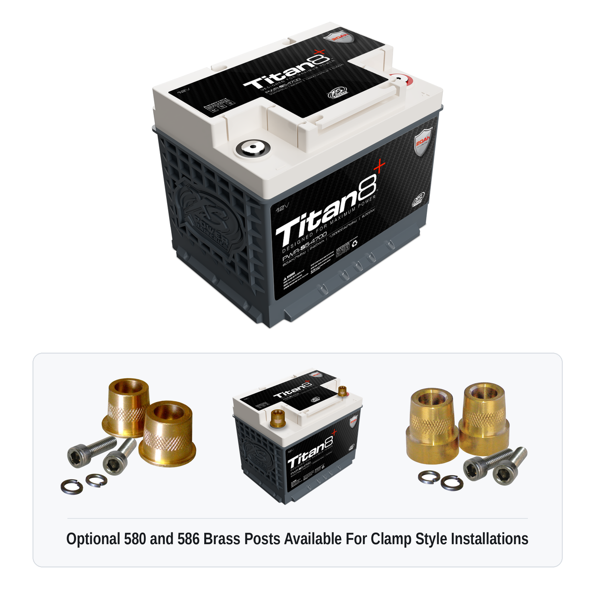 XS Power PWR-S5-4700 Titan8 12V Direct-Fit Lithium Battery