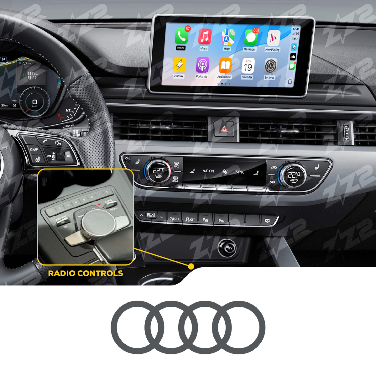 ZZ2 IT3-MIB2-83 CarPlay & Android Auto Interface
