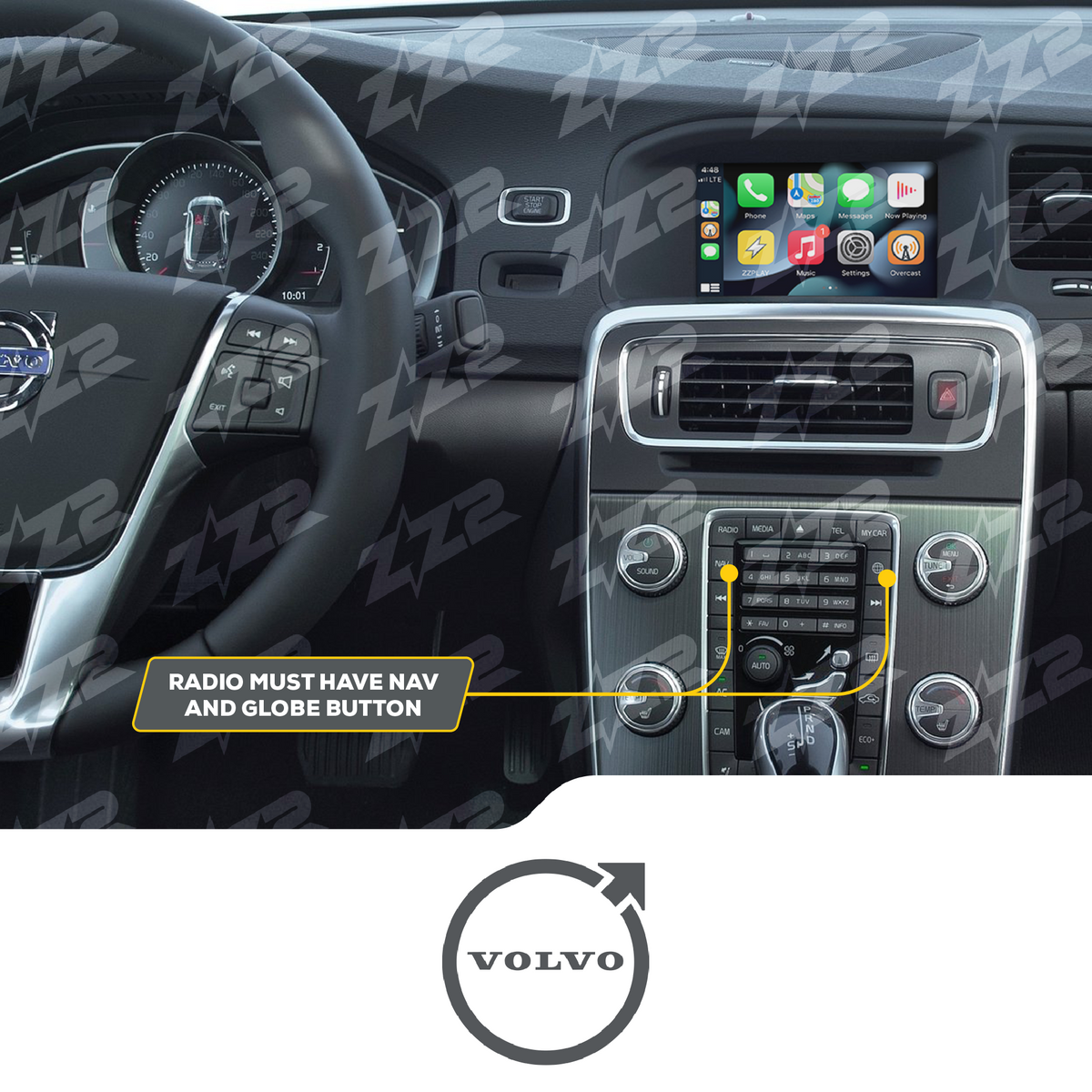 ZZ2 IT3-VOLVO CarPlay & Android Auto Interface