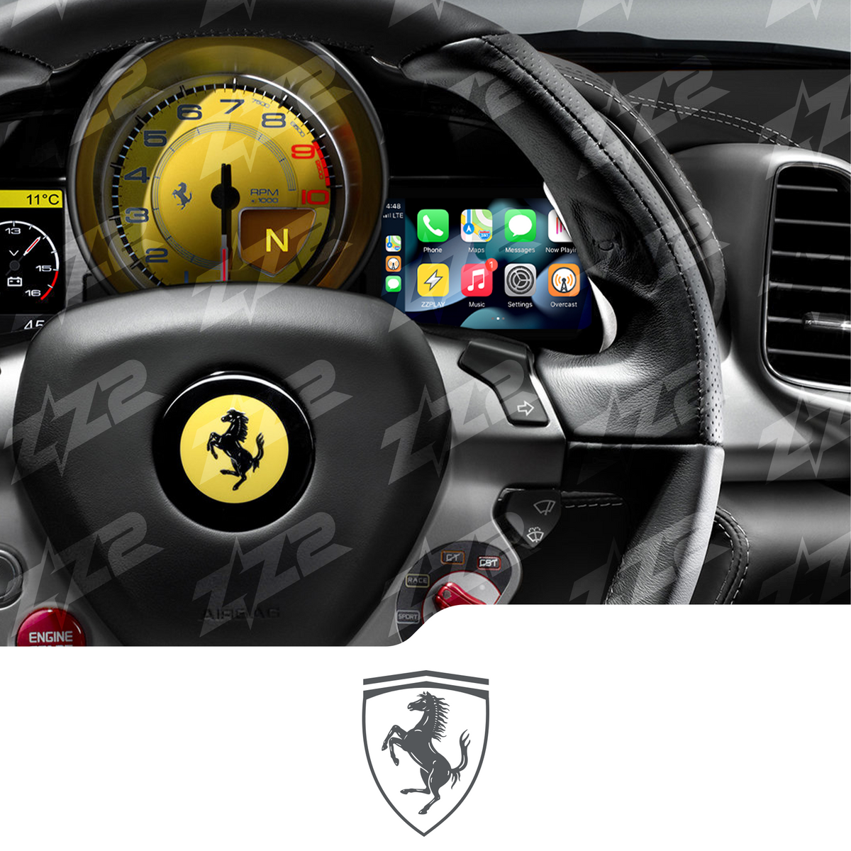 ZZ2 ITZ-458 CarPlay & Android Auto Interface