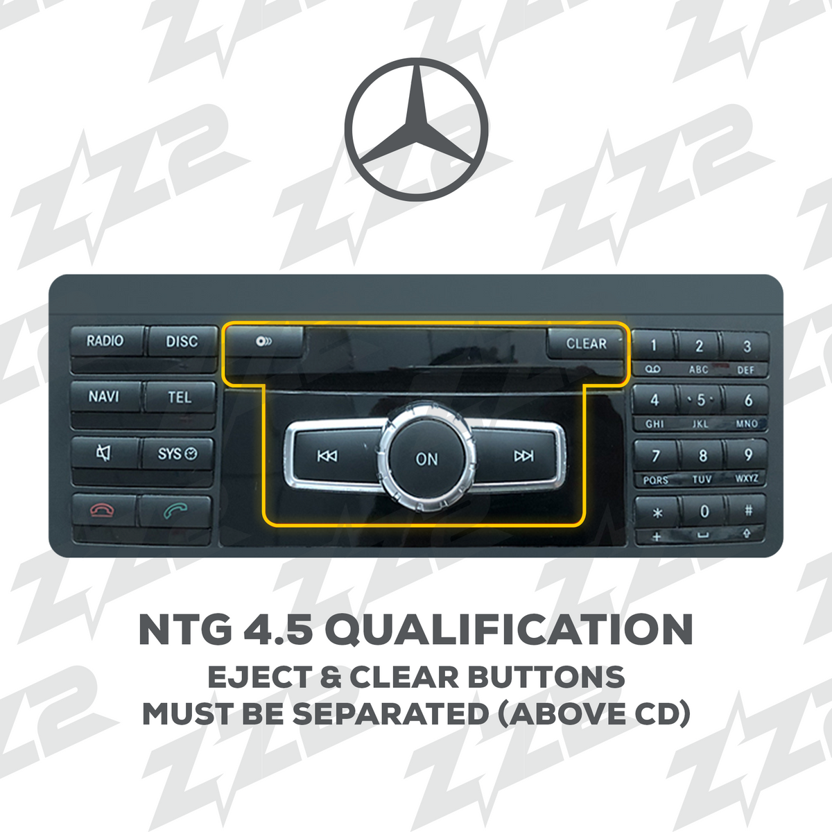 Mercedes-Benz NTG4.5 factory menu reference for fitment verification
