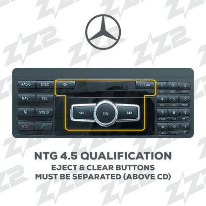 Mercedes-Benz NTG4.5 factory menu reference for fitment verification